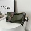 2024 nova bolsa feminina Boston bag estilo coreano moda retrô couro macio lichia padrão ombro mensageiro bolsa bolsa axila