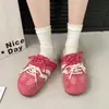 Pantuflas Cerradas de Suela Gruesa para Mujer, Para Usar al Aire Libre, Nuevo Estilo Primavera 2026, Con Cordones, Que Aumentan la Altura, Zapatillas Versátiles tipo Birkenstock, Slip-On, Alemanas para Entrenamiento