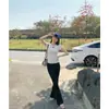 Foto Real, Precio Real: Camiseta de Manga Corta con Estampado de Lunares y Estrellas para Mujer, Nuevo Estilo Verano 2026, Versátil, Corte Ajustado, Top Corto Favorecedor