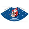 Capa Navideña Infantil Hecha a Medida Estilo Europeo y Americano con Estampado de Animales Renos Regalo de Papá Noel Rojo
