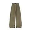 Pantalones Anchos Holgados de Pierna Recta Casuales, Ligeros, Transpirables, Relajados, Estilo Japonés Minimalista para Hombre, Marca Nueva de Moda, Estilo Perezoso