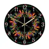 Reloj de Pared Moderno Simple de Acrílico de Moda Transfronterizo Reloj con Estampado de Gallo de Color Distintivo Reloj de Pared Decorativo