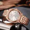 Reloj Ouki para Hombre Correa de Acero Simple Nautilus Moda de Negocios 2025 Nuevo Calendario Reloj de Cuarzo Reloj