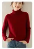26 Nuevos Suéteres de Cachemira para Mujer Otoño e Invierno, Jersey de Cuello Alto Grueso Jacquard, Suéter Base Holgado de Punto Otoño e Invierno para Mujer