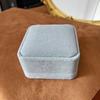 Colección de Caja de Regalo para Collar de Anillo y Pendientes Estilo Lujo Ligero Caja de Regalo Gris Franela Caja con Sentido de Alta Gama Empaque Exquisito de Moda