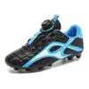 Novos Chuteiras de Futebol Infantis para Estudantes, Travas Tf para Meninos com Fivela Rotativa, Tênis de Treino para Meninas, Chuteiras de Futebol para Gramados Artificiais Transfronteiriças