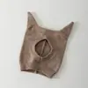 Chapéu de Bebê Qiunan Outono e Inverno Fofo à Prova de Vento Quente Proteção para Orelhas de Recém-Nascido Chapéu de Tricô Infantil Chapéu Fetal