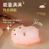 Luz de Noche de Hipopótamo Creativo Transfronteriza de Silicona, Luz Táctil, Decoración de Dormitorio, Protección Ocular, Alimentación de Bebé, Luz de Noche Compañera de Sueño