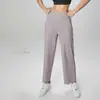 Pantalones de yoga rectos y desnudos para exteriores, de primavera y verano, largos, de cintura alta, holgados, deportivos, informales, de secado rápido, de pierna ancha para mujer.