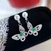 Pendientes de Perla de Agua Dulce Natural Serie Mariposa Hueca Estilo Nacional, Pendientes Ligeros de Lujo para Viaje Diario para Chicas, Venta al por Mayor desde Zhuji