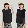 Pudding Haru Ropa Infantil Ropa de Invierno Niñas Tops Cálidos 2025 Otoño e Invierno Nuevo Chaleco Acolchado de Doble Cara para Niños