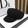 Boina color caqui para mujer, versión coreana de primavera y otoño, que estiliza el rostro, boina de moda de la red social ins, sombrero octogonal retro británico