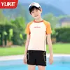 Traje de Baño para Niños Traje de Baño Dividido para Niños 2025 Nuevo Estilo Niños Medianos y Grandes Adolescentes Ropa de Baño Profesional para Entrenamiento Verano