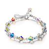 Pulseira feminina de verão 2024, com contas, simples, colorida, imitação de cristal, joias da Coreia do Sul, atacado, lote de pulseiras da sorte