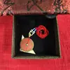 Em Estoque Atacado Latão Imitação Cinábrio Espírito da Montanha Moeda Pingente Bolsa Taoísta Bagua Estilo Chinês Fivela da Paz Ornamento Cultural Criativo