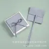 Bolsa de Joyería de Microfibra Personalizada con Correa de Lazo Plegable para Pendientes, Collares, Pulseras, Bolsa de Regalo