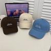 Sombrero de Mujer Primavera y Otoño Estilo Coreano Bordado Letra Gorra de Béisbol para Hombre Juvenil Pareja Casual Combinable Sombrero para el Sol