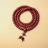 Atacado Sandália de Sangue Sândalo Africano Folha Pequena Sândalo Vermelho Contas Budistas, Vários Estilos e Especificações, Pulseiras Estilo Étnico, Contas de Rosário