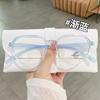Nuevos lentes poligonales ultraligeros TR90 con luz anti-azul, montura de gafas esmerilada de moda para celebridades de Internet con lentes para miopía