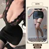 Ropa interior Naranja de Amistad Divertida Sexy Estampada Ajustada Uniforme de Secretaria Caliente Transparente Ceñida a la Cadera Tentación Al por Mayor qqnyA978