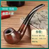 Pipa de Ébano Estilo Mixto Mango Curvo Recto Flauta de 9 mm Flauta de 3 mm Accesorios para Boquillas de Cigarrillo para Hombre