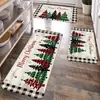 Tapete de Natal Transfronteiriço Amazon Atacado Decoração Tapete de Chão para Véspera de Natal Tapete Combinado para Cozinha Tapete para Porta de Entrada