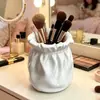 Bolsa de tela anti-seda impresa en 3D transfronteriza, cubo organizador para brochas de maquillaje y portalápices 2 en 1, decoración de micro-paisaje para interiores