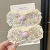 Lindos nuevos accesorios para el cabello para niños 2026, pinzas para el cabello de velcro de dibujos animados de otoño e invierno, dulces y versátiles para niñas, stickers para flequillo