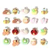 Nuevo Colgante de Animal Insecto Mariposa Abeja de Resina de Dibujos Animados Llavero DIY Pendientes Accesorios para Bolsos W779