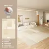 Alfombra para sala de estar, tapete para piso estilo sofá color crema, lavable, no necesita limpieza, lujo ligero, sensación de alta gama, libre de formaldehído, impermeable, resistente a las manchas, área grande