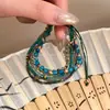 Pulsera de cuentas bohemia multicapa para mujer, pulsera de estilo étnico chino nuevo vintage, accesorio de mano exquisito de nicho