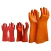 Guantes Aislantes Jinbu'An para Operaciones Eléctricas de Alto y Bajo Voltaje, Guantes Protectores de 12kV para Trabajos en la Industria Eléctrica con Electricidad Viva