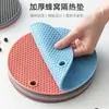 Almohadilla Aislante Posavasos Individual de Mesa Almohadilla de Silicona Ventas Transfronterizas Almohadilla Aislante de Silicona Nido de Abeja Redonda Soporte para Olla Almohadilla para Tazón Almohadilla para Mesa de Comedor