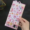 Sanrio Kuromi Melody Pegatina de Relieve Estéreo 3D Impermeable Linda Decoración para Cuaderno Infantil de Niña Dibujos Animados