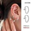 Pendientes de Botón Inspirados en Celebridades para Hombres y Mujeres, Diseño de Nicho con un Toque Moderno y Sofisticado, Pendientes de Aro con Aguja de Plata, Accesorios Versátiles de Estilo Urbano