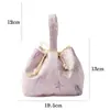 Arte em Tecido Feita à Mão Borboleta Rosa Acessórios para Cerimônia do Chá Coleção Tapete de Chá Rosa Pano de Chá Bolsa para Conjunto de Chá Bolsa de Armazenamento Portátil