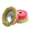 Cepillo de alambre, rueda de alambre, cabezal de lijado en forma de copa, cepillo para eliminar óxido, rueda de lijado para pulir, metal para carpintería eléctrica, pulido de paredes