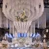 Adereços de casamento cortina de gaze decorativa Fio de teto em forma de S Fio suíço Layout do local do casamento malha decorativa fio de nuvem superior