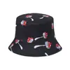 Sombrero Nuevo de Primavera y Verano de Amazon Transfronterizo para Mujer, Informal, Versátil, Protector Solar, Sombrero de Sol, Sombrero de Pescador de Hongo de Dibujos Animados para Hombres y Mujeres