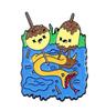 Broche de joyería con diseño de Hora de aventuras de una linda niña con dibujos animados, creativo y exquisito, de metal con gotas de aceite, ideal para bolso o bolso de todas las combinaciones.