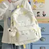 Mochila nueva de estilo bosque, alta apariencia, fresca, dulce y linda con estrellas, para estudiantes de secundaria y preparatoria, bolsa ligera y simple de doble hombro