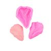 Folha Rosa Pétala Folha Molde de silicone Peônia Simulação Flor Axuose Dupla face Padrão Açúcar Flor Molde de silicone