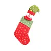 Calcetines de Navidad más vendidos transfronterizos, bolsas pequeñas de regalo no tejidas, colgantes para chimenea, decoraciones de Navidad, adornos para árbol de Navidad al por mayor