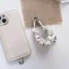 Cordón para teléfono, correa de anillo, bufanda de seda, elástico, lujo ligero, sensación de alta gama, accesorio anticaída y antipérdida para viajes al aire libre