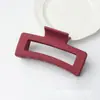 Pinza para el Cabello de Silicona con Acabado de Alta Gama, Pinza para el Cabello Tiburón Cuadrada de Color Sólido para la Parte Trasera de la Cabeza, Accesorio Simple de Goma Antideslizante para Media Coleta