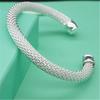 Jin Jiahua Pulsera Más Vendida Importada de Corea Pulsera de Malla Chapada en Plata Venta al por Mayor Outlet de Fábrica de Joyería Europea y Americana