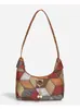 Bolsas de Puntada Transfronteriza de Color Contrastante para Mujer 2025 Nuevo Otoño Versátil Bolso de Hombro Cruzado Casual y Elegante Bolso de Axila