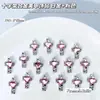 Larga Cruz Nuevo Estilo Corazón Colorido Arte de Uñas Pedrería Aleación Joyería Deslumbrante Dopamina Uñas Decoración Accesorios