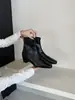 Botines Cuadrados Tallados Estilo Retro Francés Chuyuji para Mujer, Nuevo Modelo Otoño/Invierno 2026, Botas de Moda Estilizadoras que Aumentan la Altura