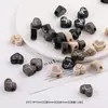 Otoño e Invierno Cuadros de Doble Cara Estrella Corazón Agujero Recto Acrílico DIY Hecho a Mano Accesorios para el Cabello Llavero Accesorios de Joyería